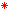 red asterisk